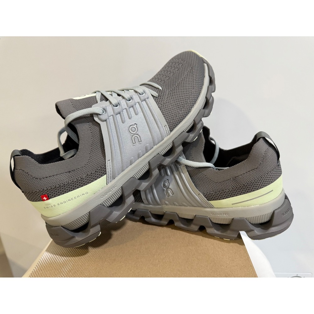 On Cloudswift 3 Running Shoes Rock Lima Grey Lime 3WD10450422 Womens 10